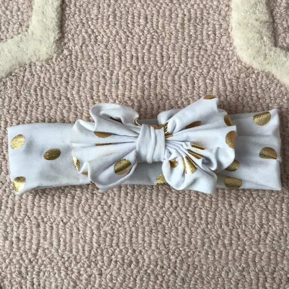 Polka dot BOW headband